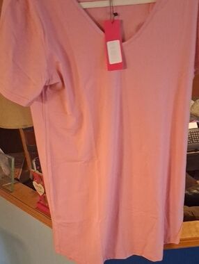 Everyday Scoop Neck Mini Dress in Soft Pink